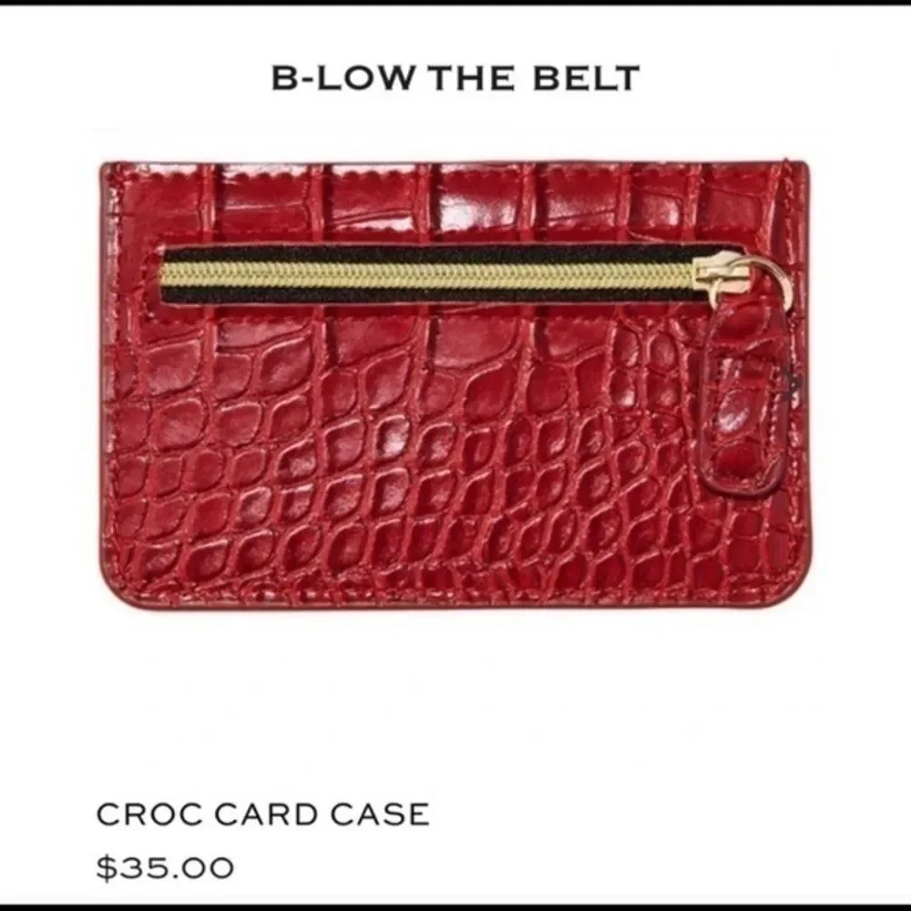 B-LOW THE BELT CROC CARD CASE